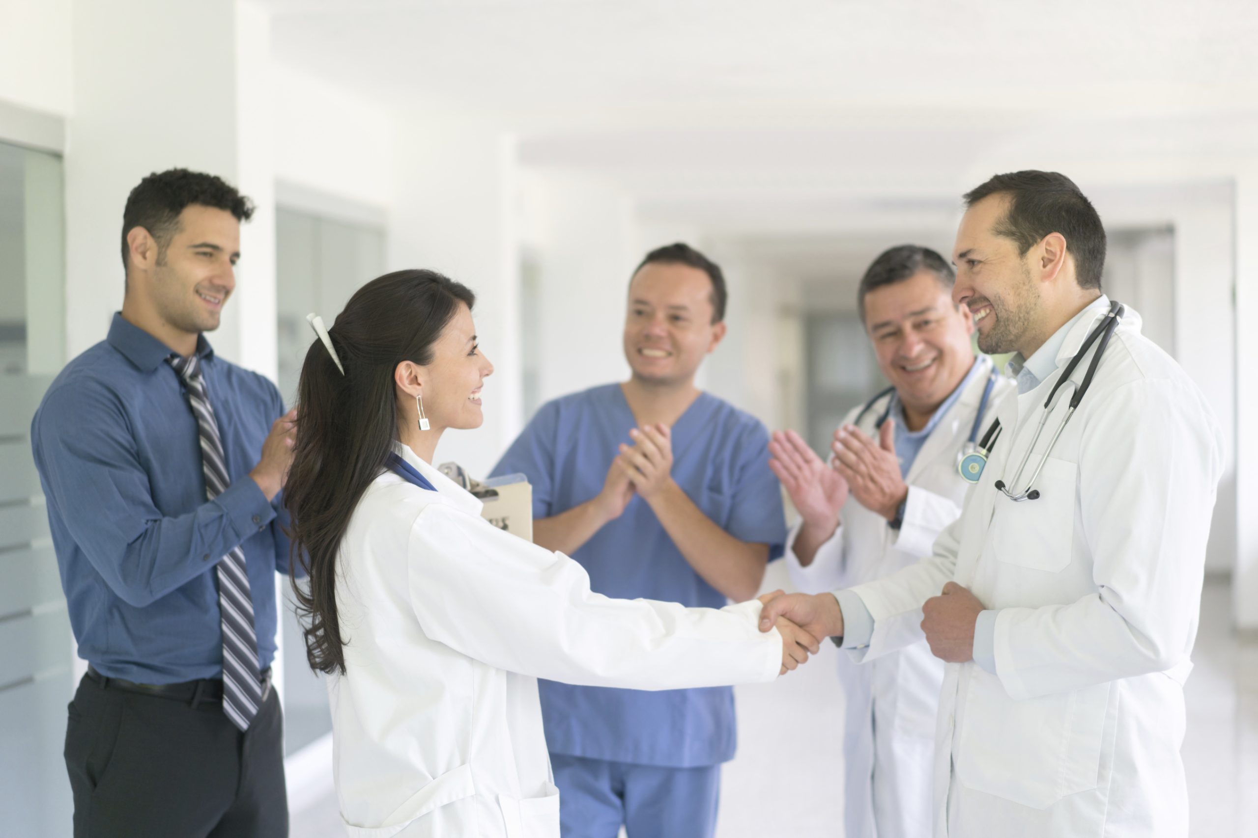 Congratulating Doctor on POCUS certifications