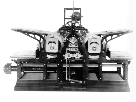 Friedrich Koenig’s steam-powered printing press (1814).