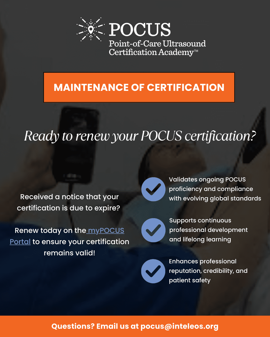 Maintenance of certification infographic