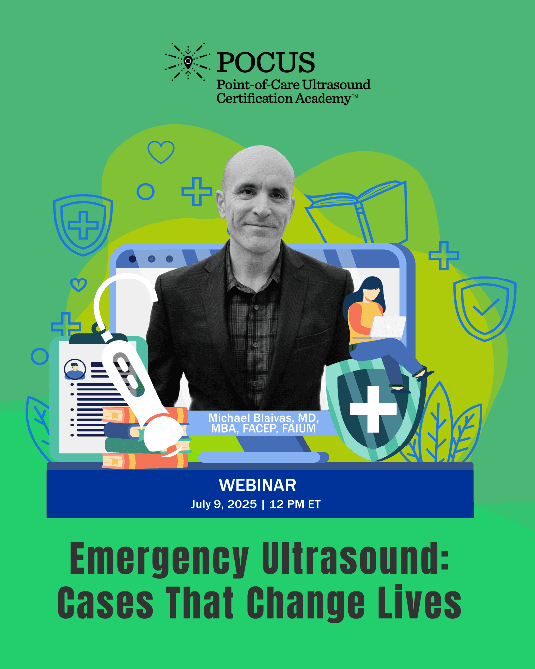 Emergency med webinar graphic