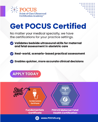 Maternal fetal health certification graphic