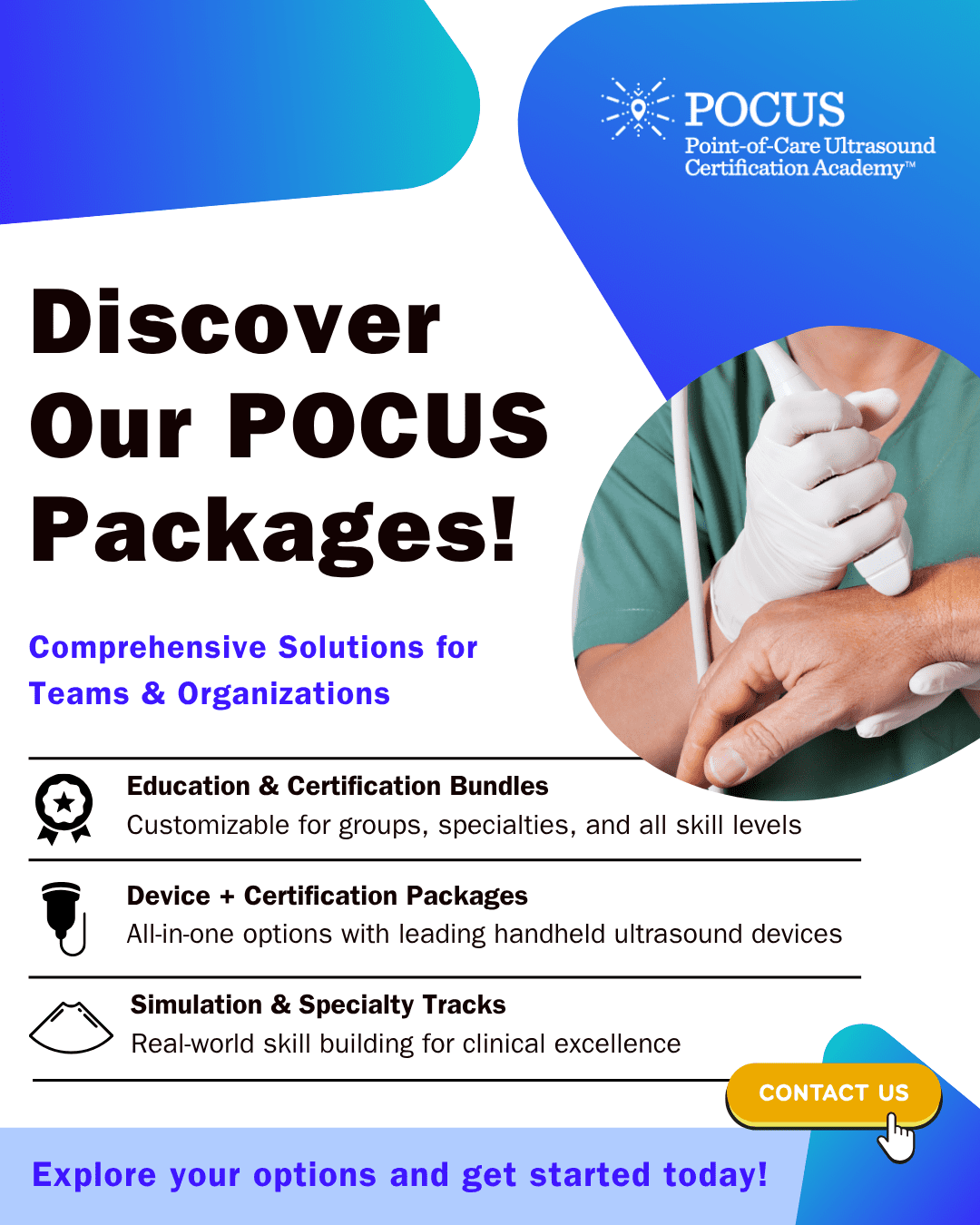 POCUS packages graphic