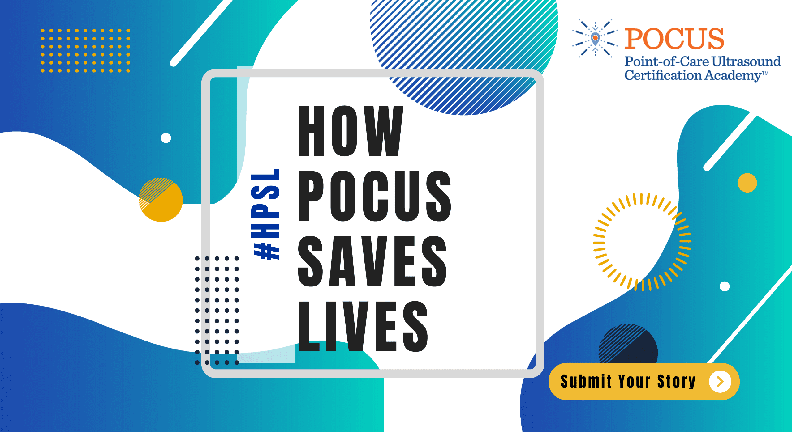How POCUS saves lives campaign graphic