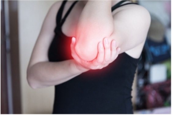 Image of arm with painful elbow