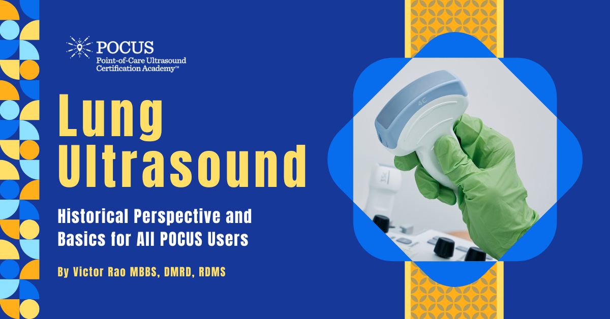Graphic title of lung ultrasound historical perspective