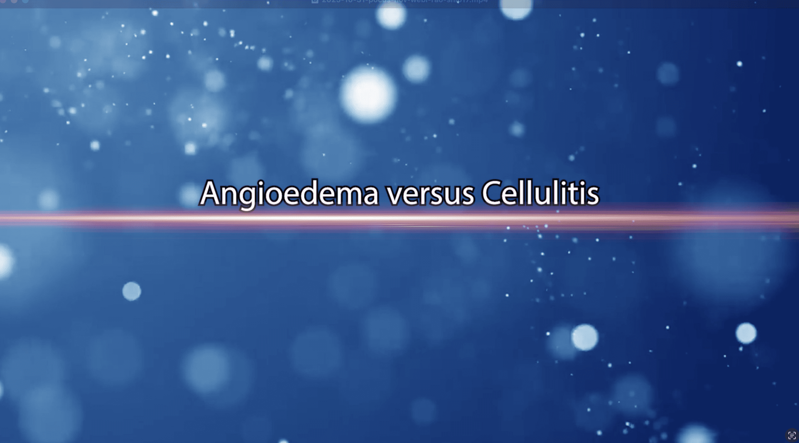 Angiodema versus Cellulitis | POCUS Resources & Case Studies | POCUS.org