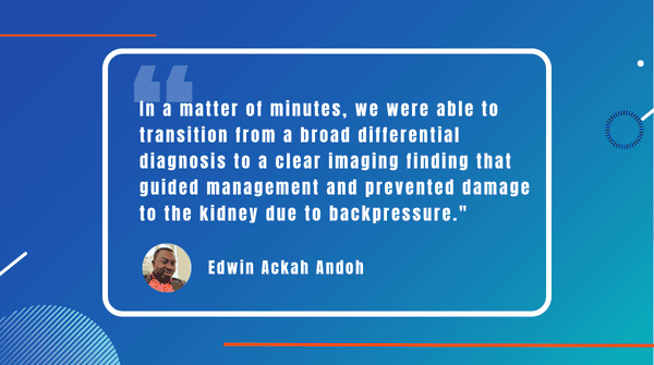 Edwin HPSL Quote Quote about the life saving role of POCUS