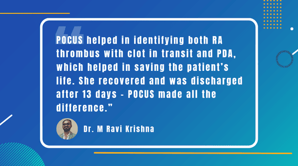 Ravi HPSL Quote Quote about the life saving role of POCUS